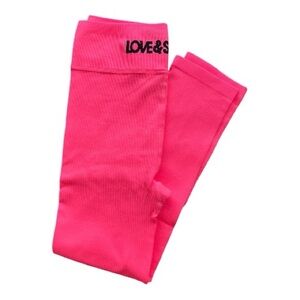 Love & Sports Women's Neon Pink Leggings Size L